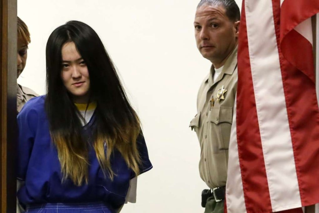 Yunyao Zhai steps into court for a sentencing hearing on Feb. 17, 2016 in Pomona, California. Photo: Los Angeles Times/TNS)