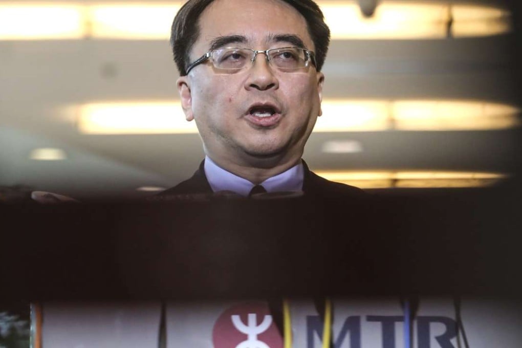 MTR Corp managing director Jacob Kam defends sticking with the mainland manufacturer. Photo: Edward Wong