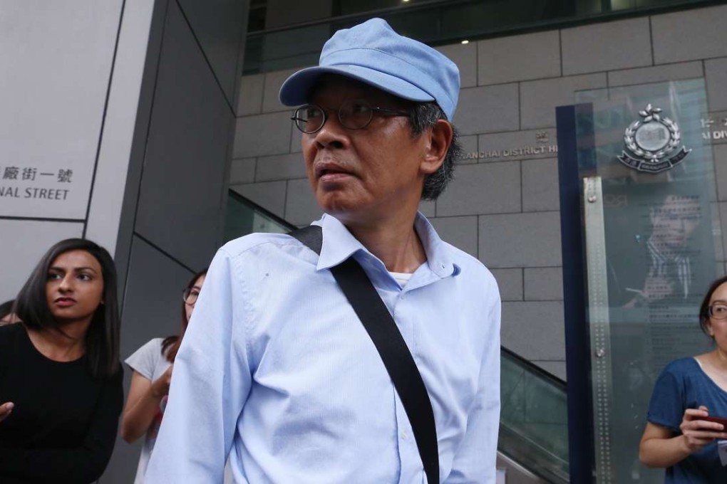 Bookseller Lam Wing-kee leaves Hong Kong police headquarters in Wan Chai after giving a statement. Photo: K. Y. Cheng