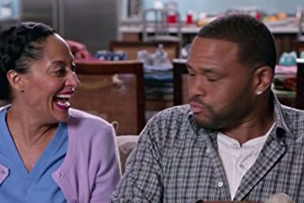 Anthony Anderson and Tracee Ellis Ross in comedy series black-ish.