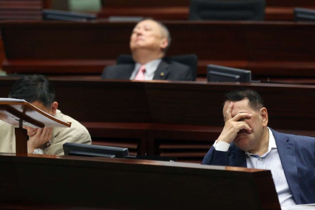 Lawmaker Abraham Razack (right) in Legco on Friday. Photo: Dickson Lee