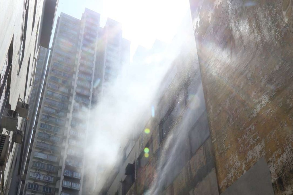 The Ngau Tau Kok fire. Photo: Dickson Lee