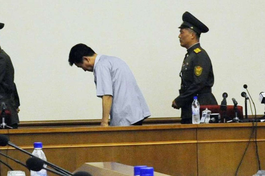 North Korean defector Ko Hyon-chol attends a press conference in Pyongyang on July 15, 2016. Photo: Kyodo