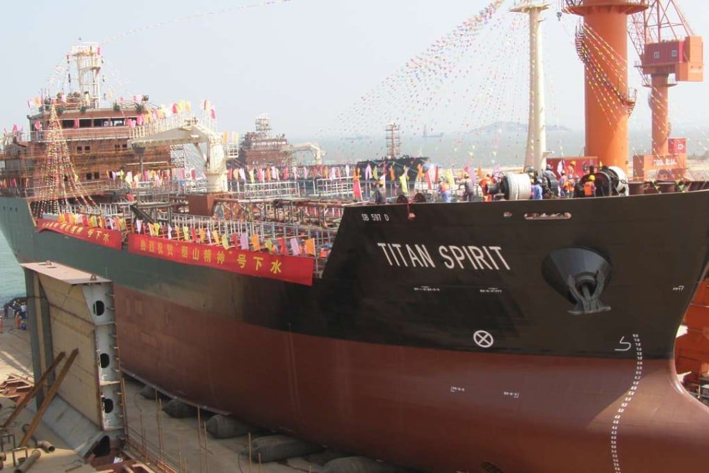 File photo showing the Titan Spirit in the Titan Petrochemicals Group shipyard. Photo: SCMP Pictures
