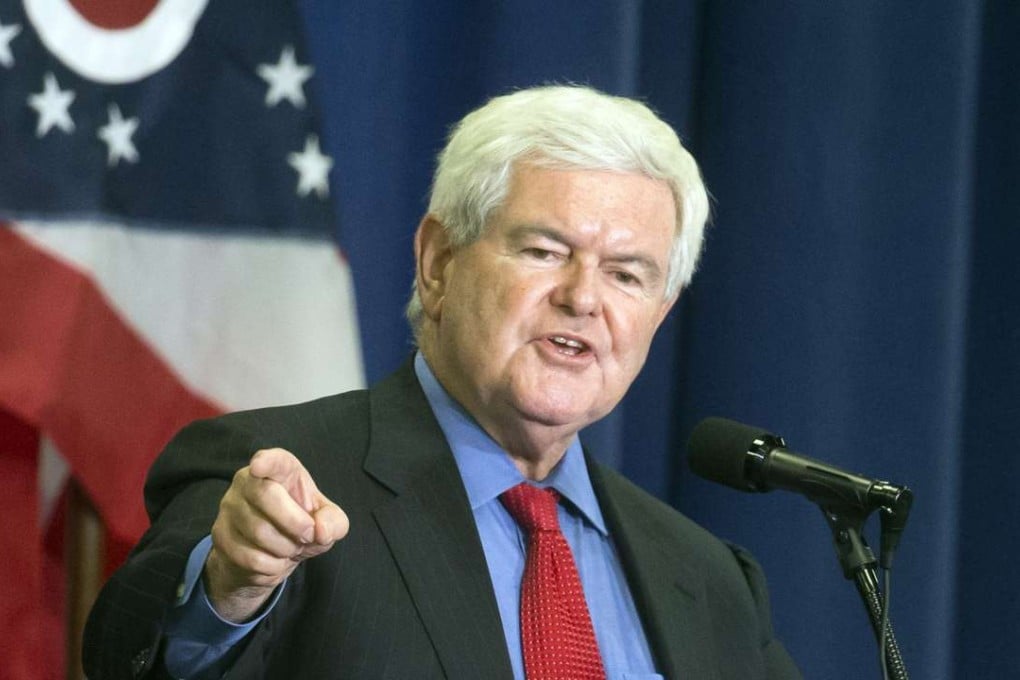 Former House speaker Newt Gingrich. Photo: AP