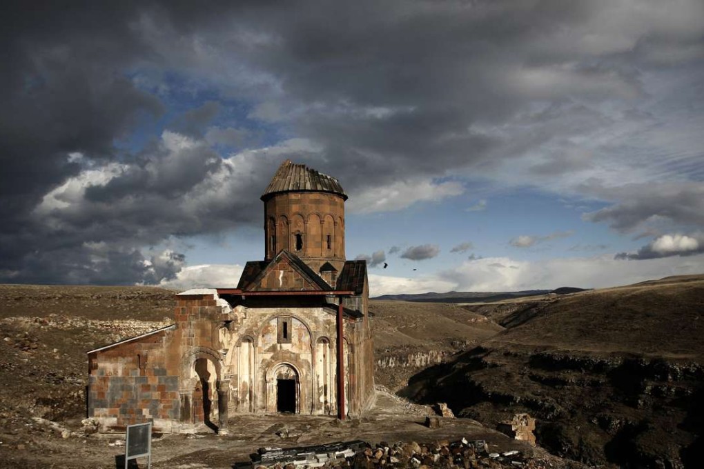 A general view of Saint Gregory church as part of the ruins of Ani, near the city of Kars, Turkey. Photo: EPA