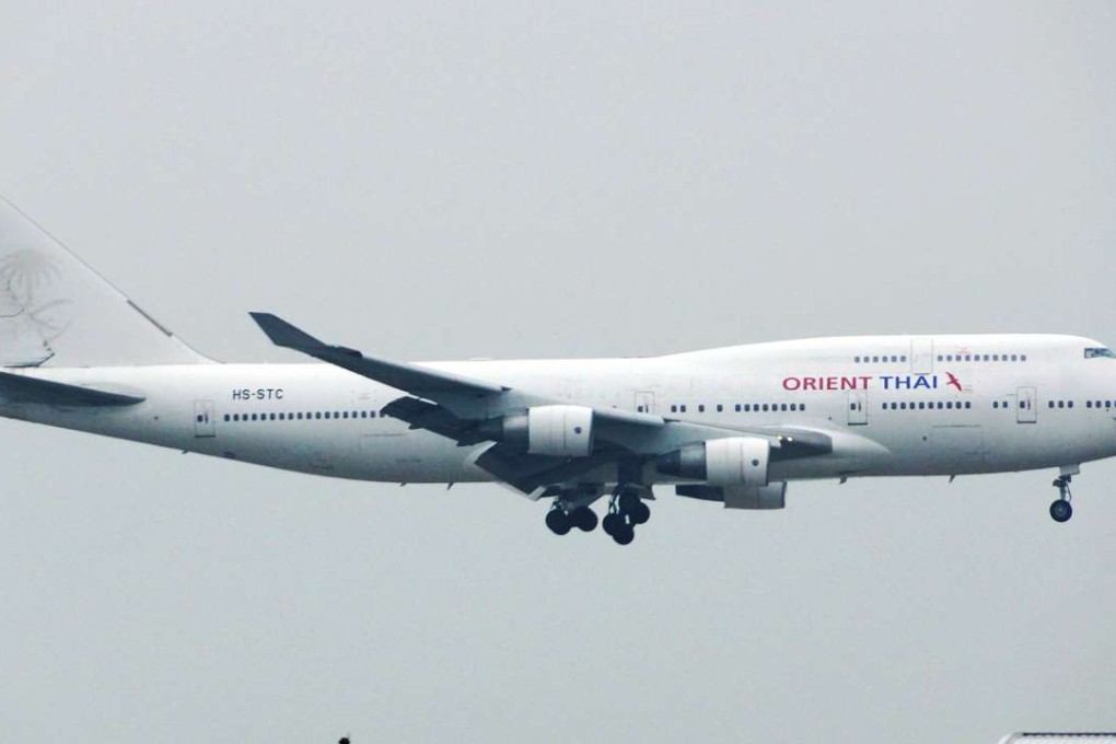Orient Thai Airlines have been involved in a string of aviation incidents with planes left stranded, money owed to both companies and passengers, and a number of safety incidents. Photo: Dennis Ho