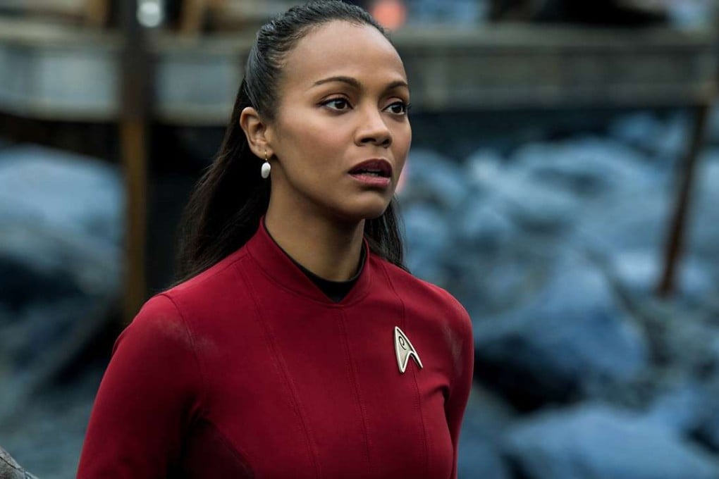 Zoë Saldana plays Uhura in Star Trek Beyond.