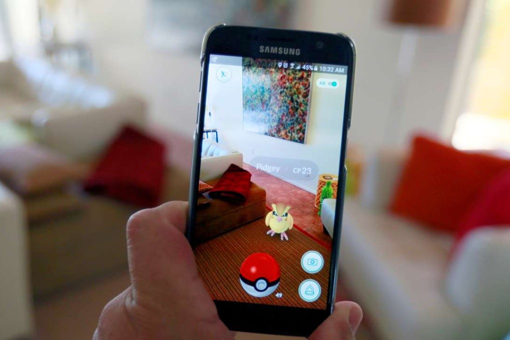 The augmented reality mobile game "Pokemon Go" by Nintendo is shown on a smartphone screen in this photo illustration taken in Palm Springs, California, US. Photo: Reuters