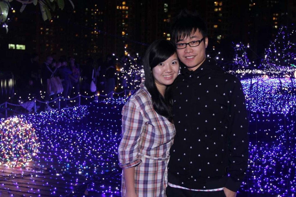Train attack victims Yau Hiu-tung and her boyfriend Edmund Au Yeung in an undated photo. Photo: SCMP Pictures