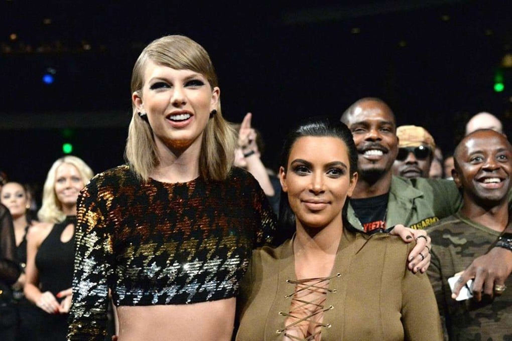 Taylor Swift and Kim Kardashian when they were on better terms.