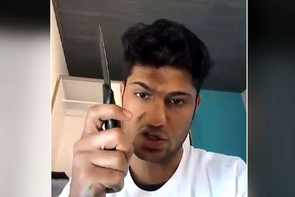 A still image from an undated video Islamic State posted July 19, 2016 in which a man whom it identifies as the Afghan refugee who attacked passengers with an axe on a train in Germany vows to carry out a suicide mission and urges other Muslims to do the same. Photo: Reuters