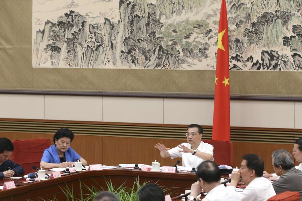 Premier Li Keqiang says private investment is key to growth and the structure of the economy. Photo: Xinhua