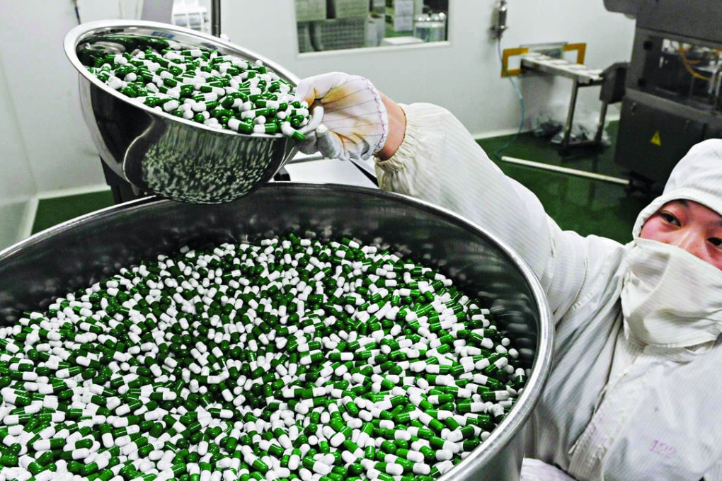China is the world’s largest manufacturer and consumer of antibiotics, with as much as 162,000 tonnes, roughly half of the world’s total, consumed in 2013. The amounts have to be cut, say the authorities. Photo: Reuters