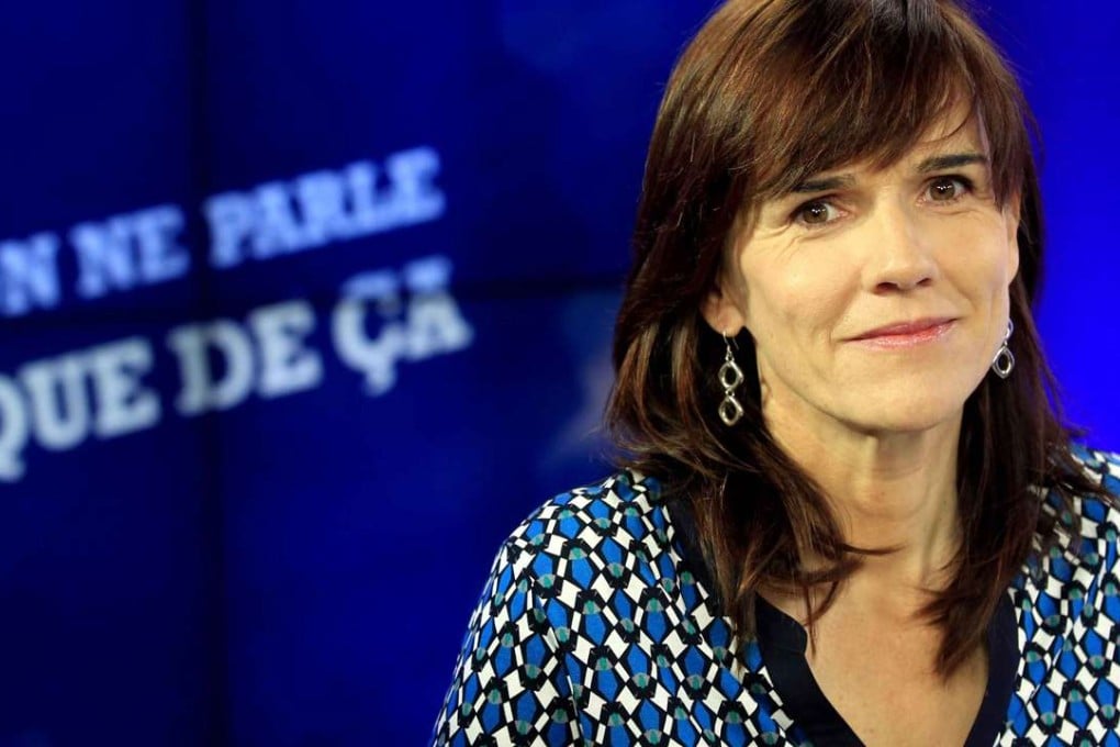 Investigative journalist and author Florence de Changy spoke at the Hong Kong Book Fair. Photo: Florence de Changy.