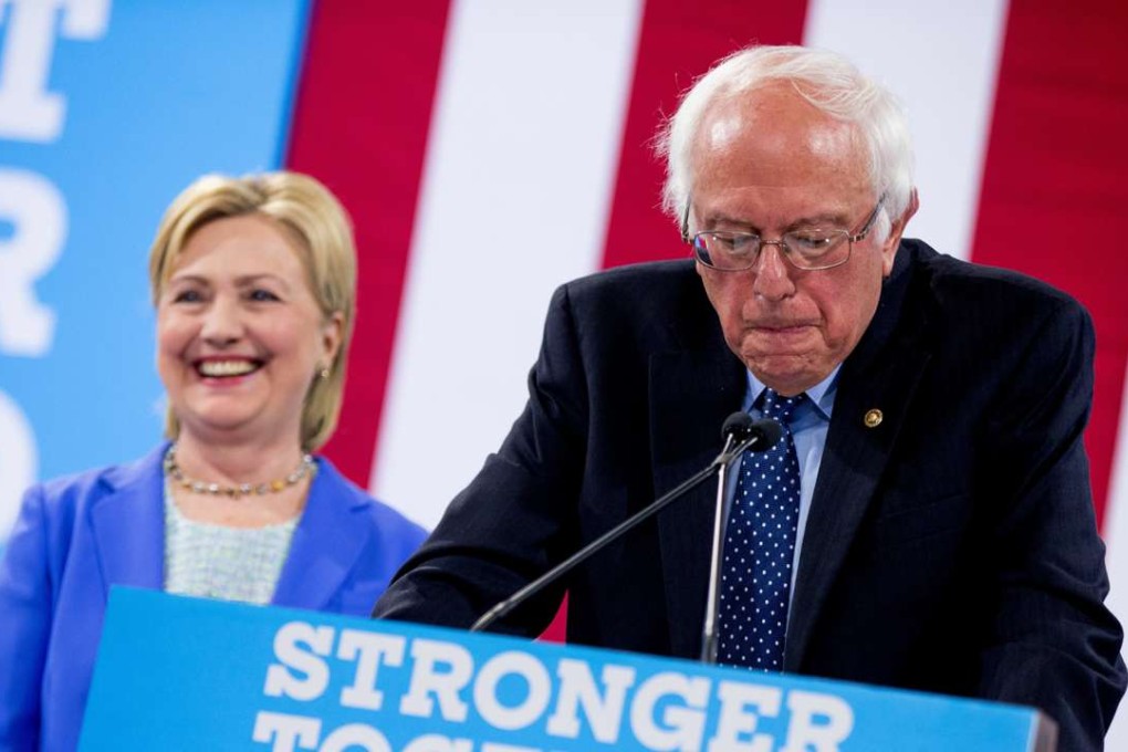 Clinton’s team pushed the party to undermine the campaign of her rival Bernie Sanders, according to emails released by Wikileaks. Photo: AP