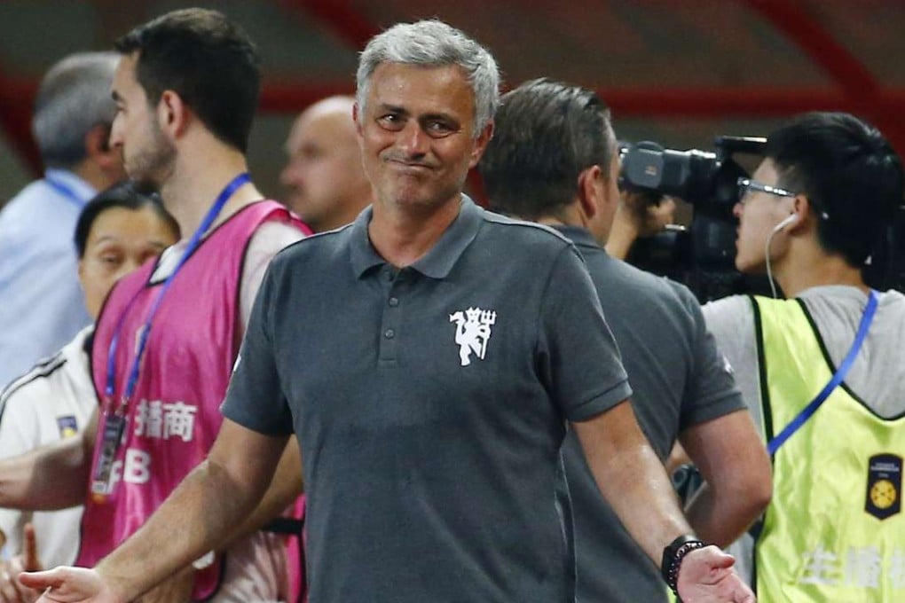 You can’t win them all: New Manchester United manager Jose Mourinho sums it up after suffering a 4-1 thrashing at the hands of Borussia Dortmund in Shanghai: Photo: Reuters