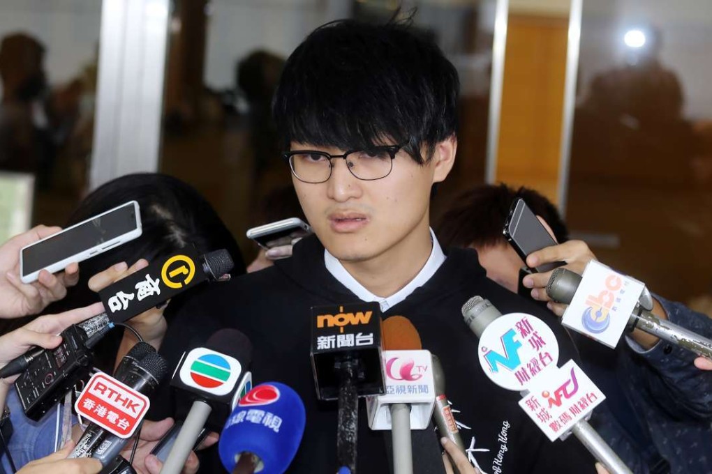 Billy Fung was arrested over the siege of an HKU council meeting in January. Photo: Dickson Lee