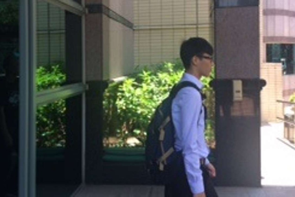 Chu outside Fanling Court on Monday. Photo: SCMP Pictures