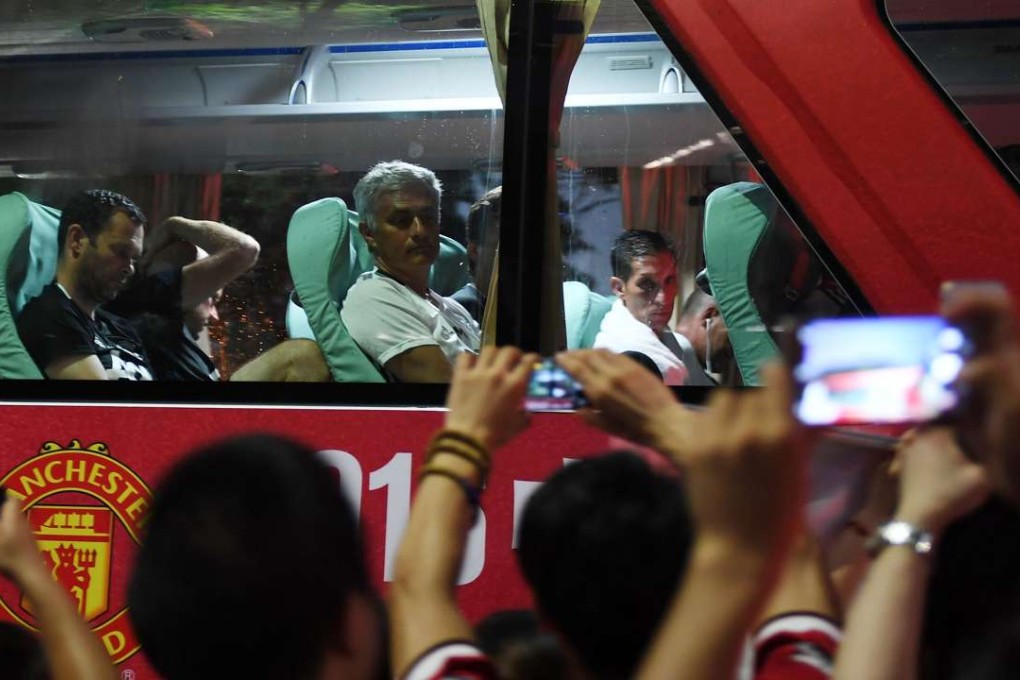 Manchester United and Manchester City were set to clash at the ‘Bird’s Nest’ stadium in Beijing tonight. Photo: AFP