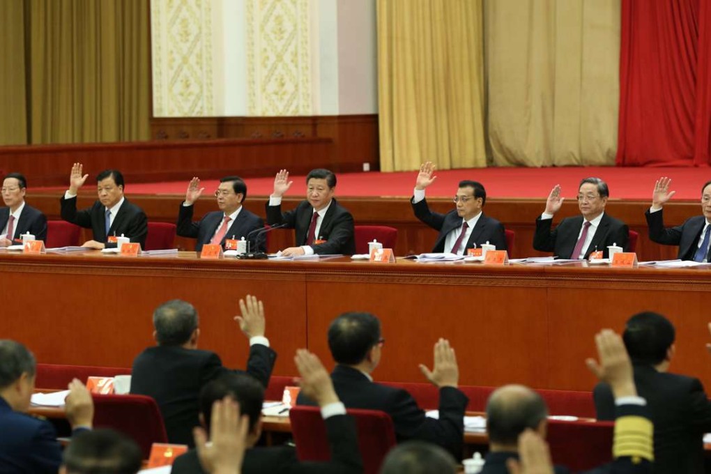 The fifth plenum in October last year. The sixth plenum is the most important meeting in the run-up to an expected massive reshuffle late next year. Photo: Xinhua