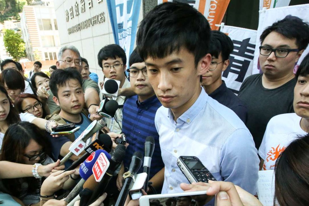 Sixtus “Baggio” Leung pulled out of Youngspiration’s New Territories West election list. Photo: Felix Wong