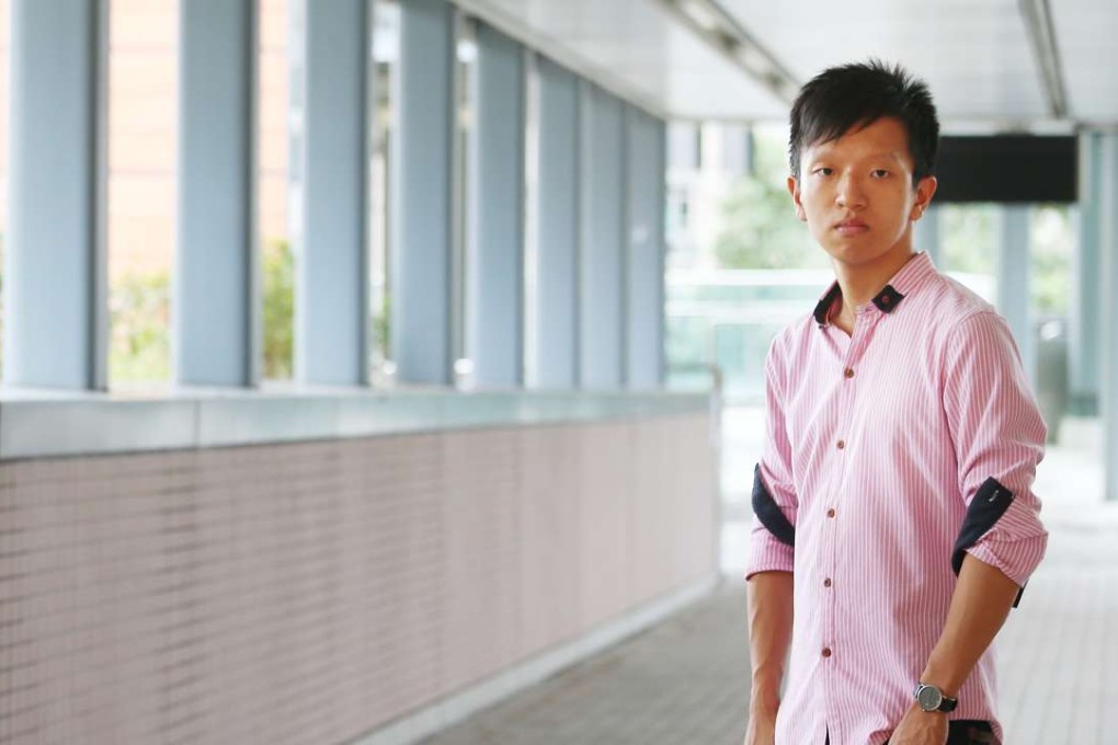 Law student Alex Leung kept his depression secret for fear of being looked down upon. Photo: K.Y. Cheng