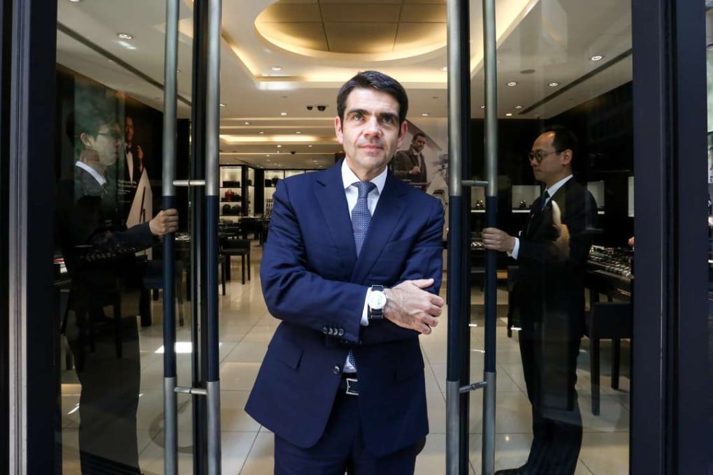 Montblanc CEO Jérôme Lambert at the Montblanc Boutique in Tsim Sha Tsui. Photo: Jonathan Wong