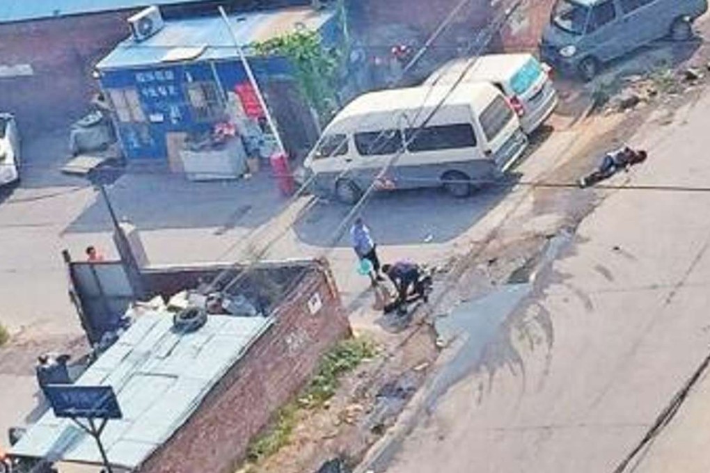 Two cable installers were knocked unconscious after an apparent high-voltage power shock. Photo: SCMP Pictures