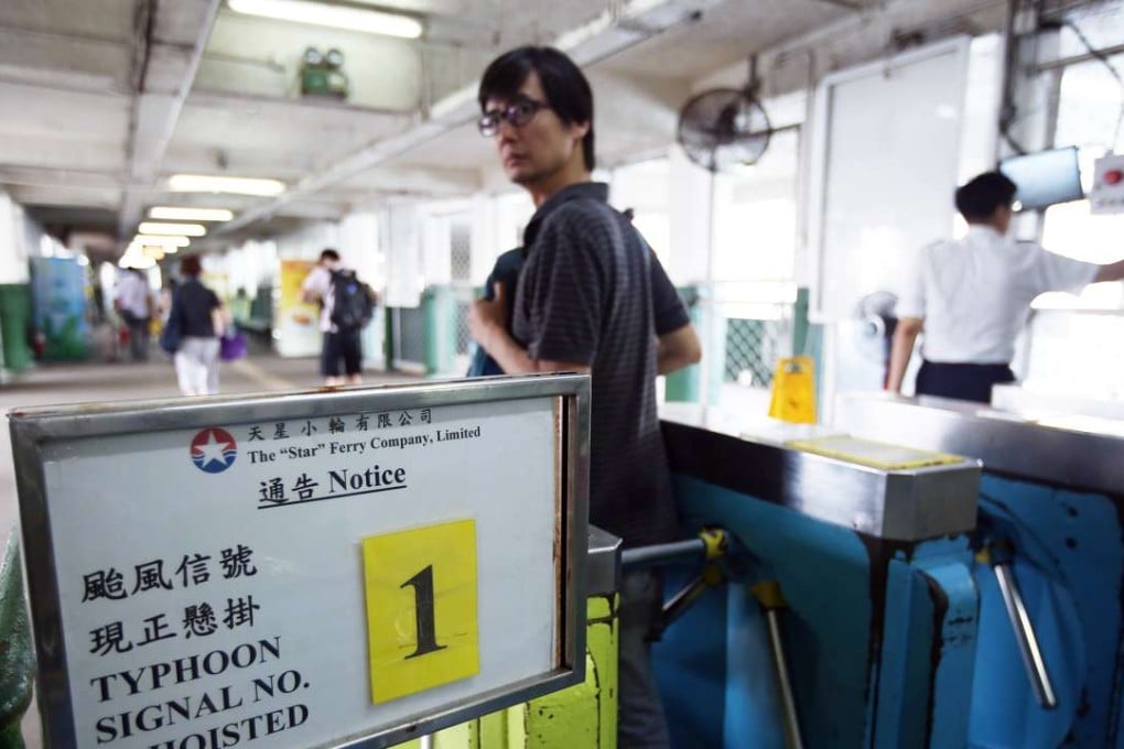 Typhoon signal raised as Hong Kong directly in path of Super typhoon Nida. Photo: Nora Tam