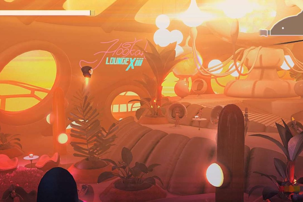 A screen grab from Headlander.