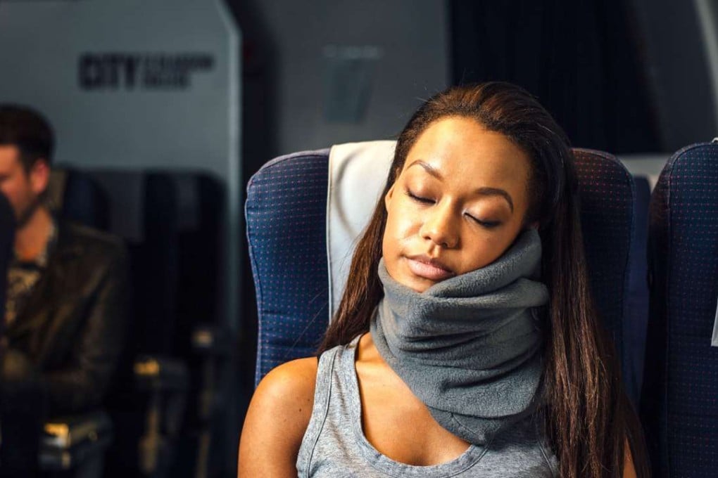 The Trtl travel pillow is a neck support doubles as a fleece scarf.