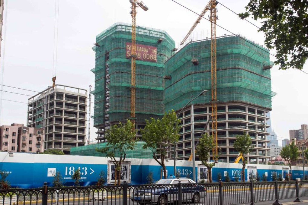 A housing construction site in Shanghai. The cost of Chinese new homes rose at a faster rate in July from the previous month. Photo: AFP