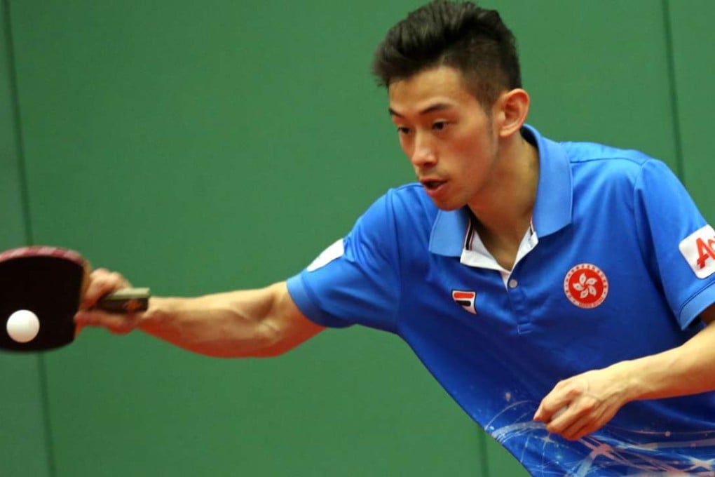 WoHog Kong’s Wong Chun-ting is at ease with the penhold grip. Photo: David Wong