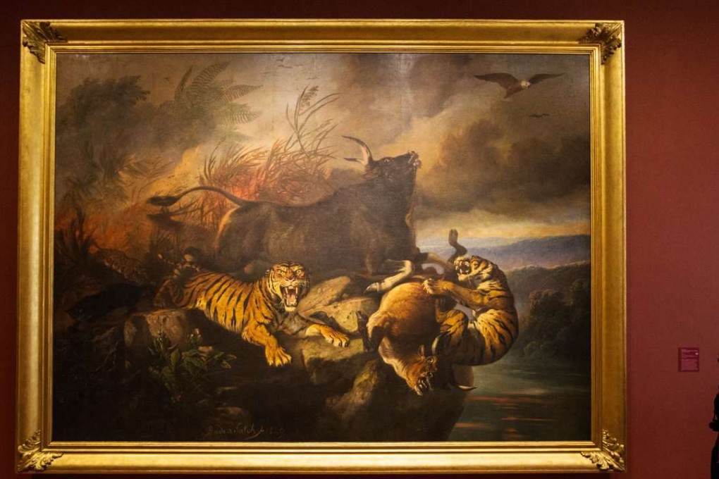Forest Fire by Raden Saleh at the National Gallery Singapore. Photo: Bloomberg