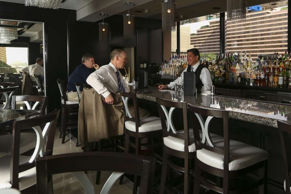 The bar at Morton's of Chicago, The Sheraton Hotel, Tsim Sha Tsui – one of the places in Hong Kong to sample The Last Word. Photo: Edmond So