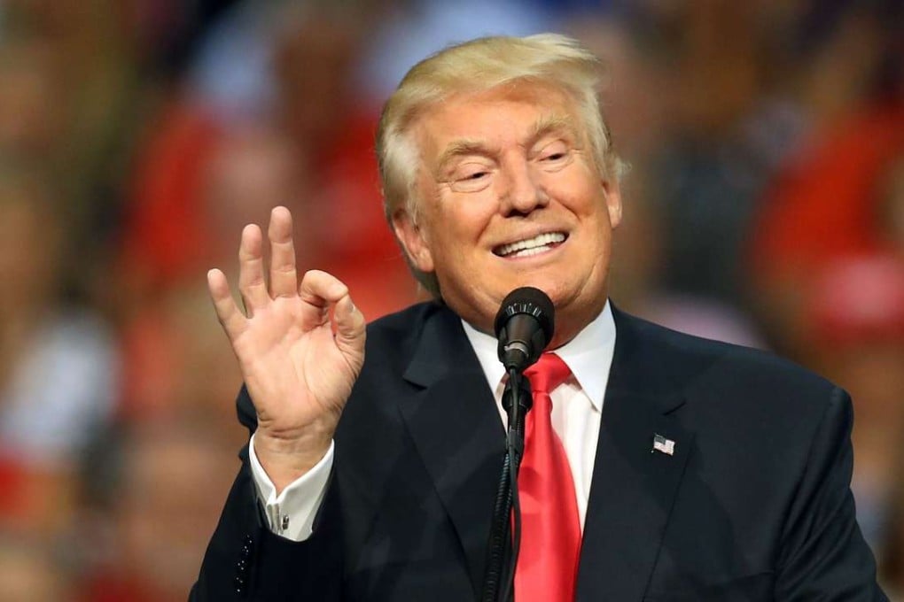 Republican presidential nominee Donald Trump speaks during his campaign event at the Ocean Center Convention Center on August 3, 2016 in Daytona, Florida. Photo: AFP