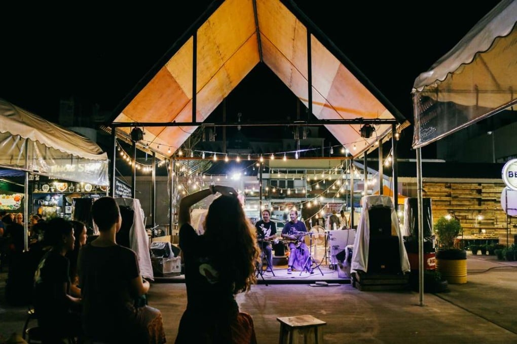The Chiang Mai Night Bazaar hosts live music every night. Pictures: Aoise Tutty