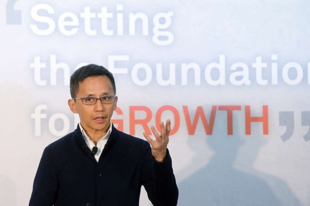 HKBN chief executive William Yeung chu-kwong delivers the company’s interim results in April. Photo: Dickson Lee