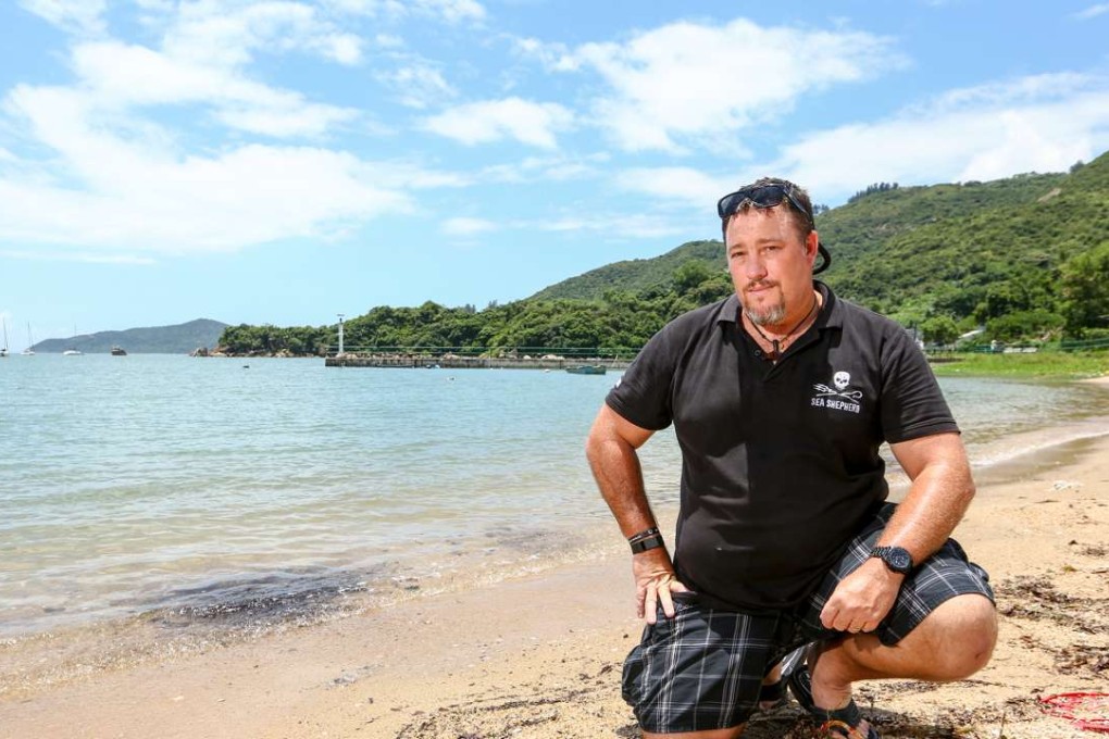 Gary Stokes, director of Sea Shepherd’s operations in Southeast Asia, in Discovery Bay on Friday. Photo: Edmond So