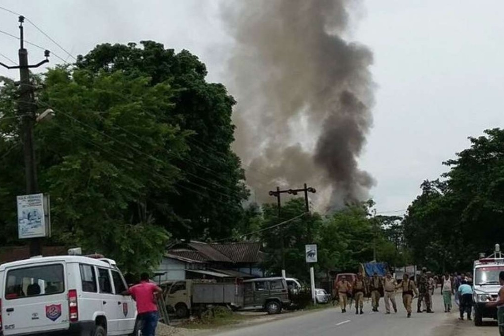 At least 13 people and wounded 15 on Friday in a busy market area in a town in India’s restive northeastern state of Assam. Photo: Twitter