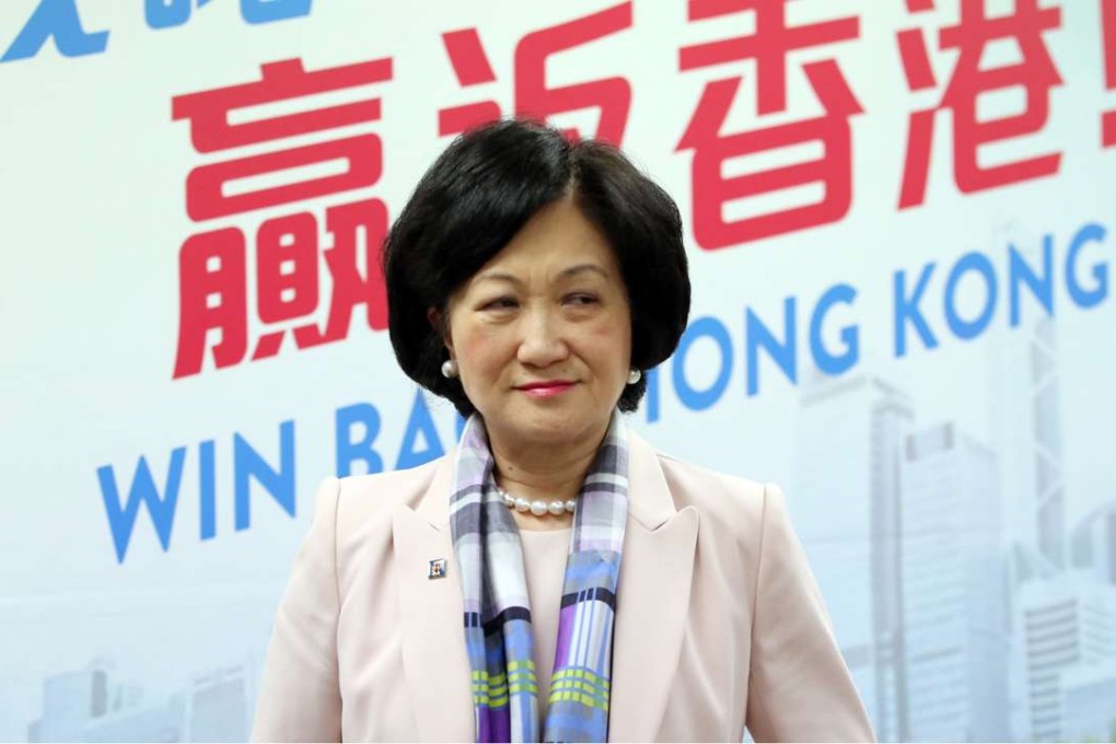 Kwok Cheuk-kin is alleging that Regina Ip (above) swore allegiance to the British government – a claim she denied. Photo: Nora Tam