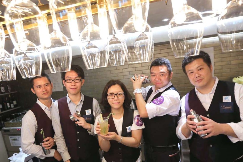 Five trainees have now qualified to be bartenders. Photo: SCMP Pictures
