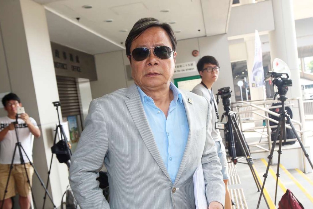 Wong Yuk-man appears at Eastern Court. Photo: David Wong