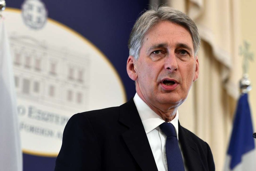 British finance minister Philip Hammond has been pushing trade with China. Photo: AFP
