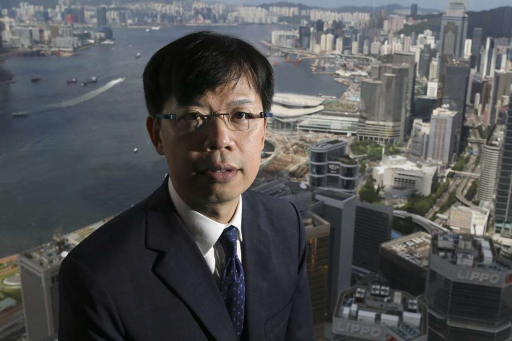 Ronick Chan sits in the Bank of China (Hong Kong) headquarters in Central. He will soon take up a seat in the Legislative Council. Photo: David Wong