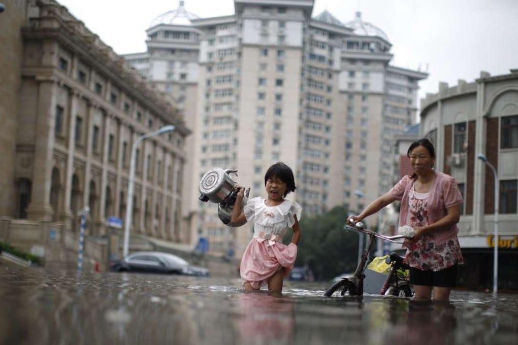 Submerged parts of Tianjin, during what was the city’s worst flooding in years. Damage in the Yangtze River basin and northeastern China left a US$33 billion economic toll on the country. Photo: EPA