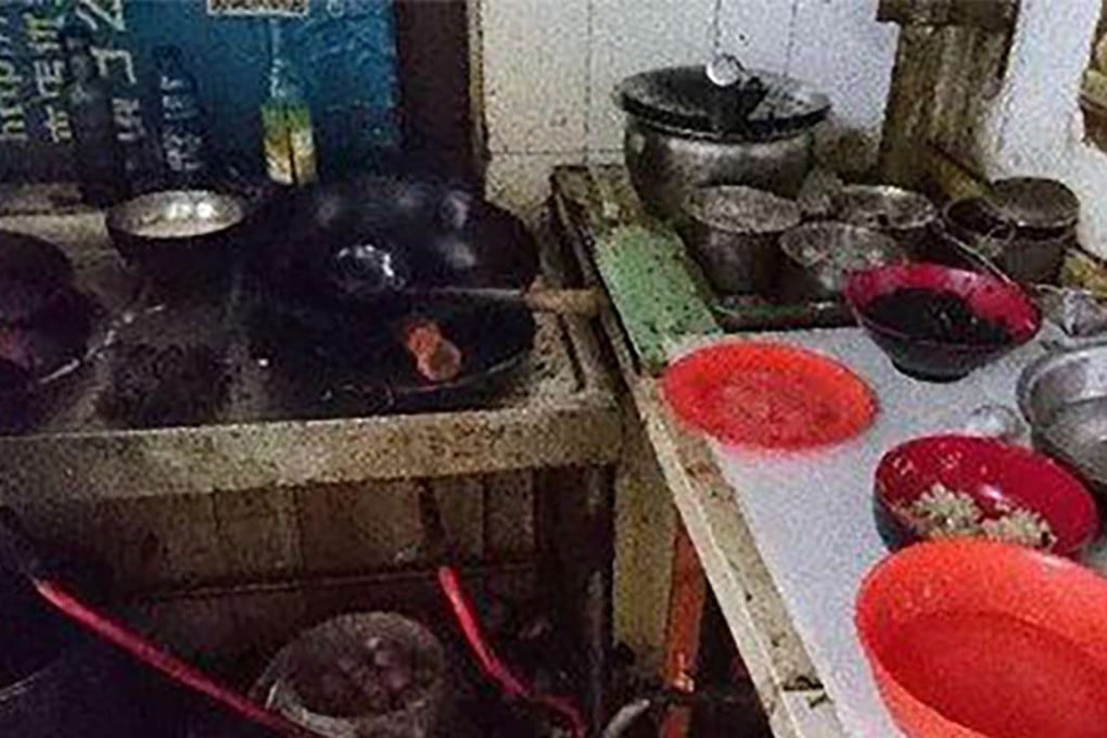 The restaurants operate in narrow, filthy kitchens. Photo: SCMP Pictures