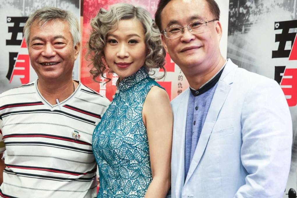 Director Lai Man-cheuk (right), actress Khloe Chu and actor Liu Wai-hung will work together on the historical film. Photo: Sam Tsang