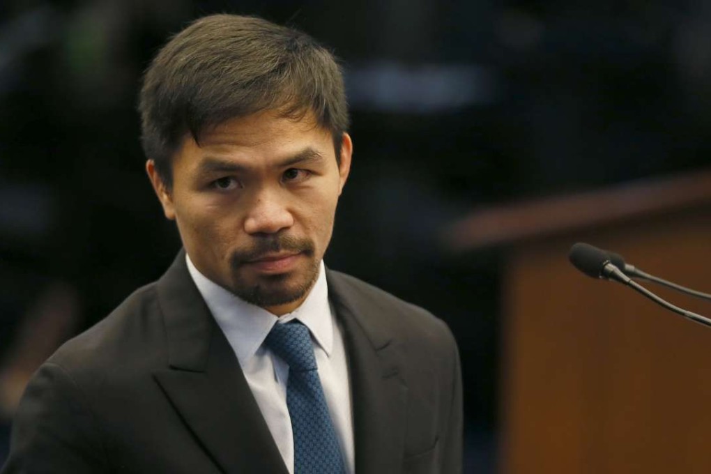 Filipino boxer and now Senator Manny Pacquiao. Photo: AP